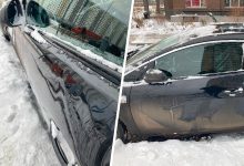 Фото - В Люберцах женщина разгромила машины на стоянке и оставила автограф